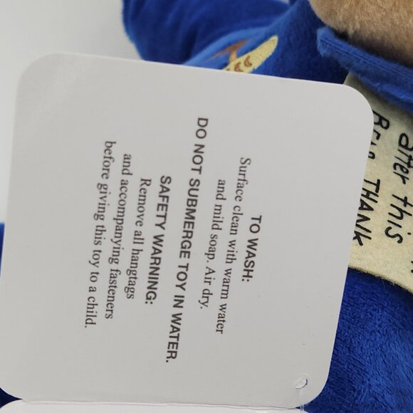 Kohls Cares Paddington Bear Plush Stuffed Animal Red Hat Blue Coat Tags 2023 - Picture 10 of 11